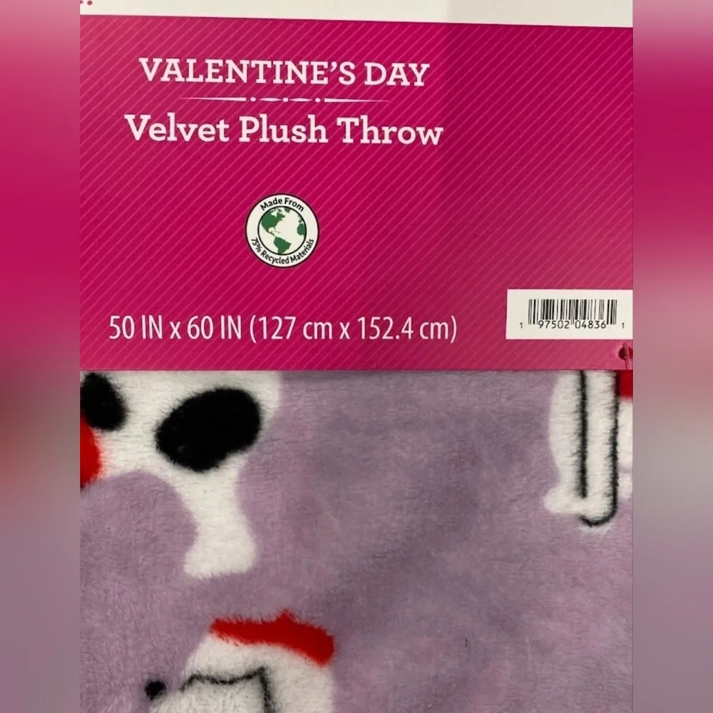 Cozy Valentine Holiday Throw Blanket 50